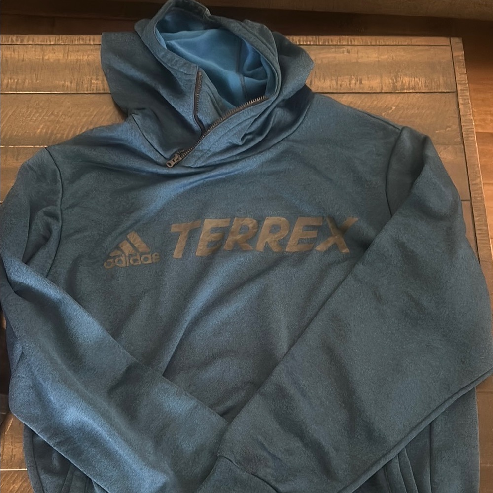 Adidas Blue Sweatshirt Hoodie